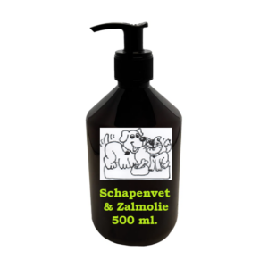 Zalmolie met Schapenvet pompfles 500 ml
